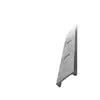Punched Channel 2" x 1" 4" on Center, 3/4" Sq Hole